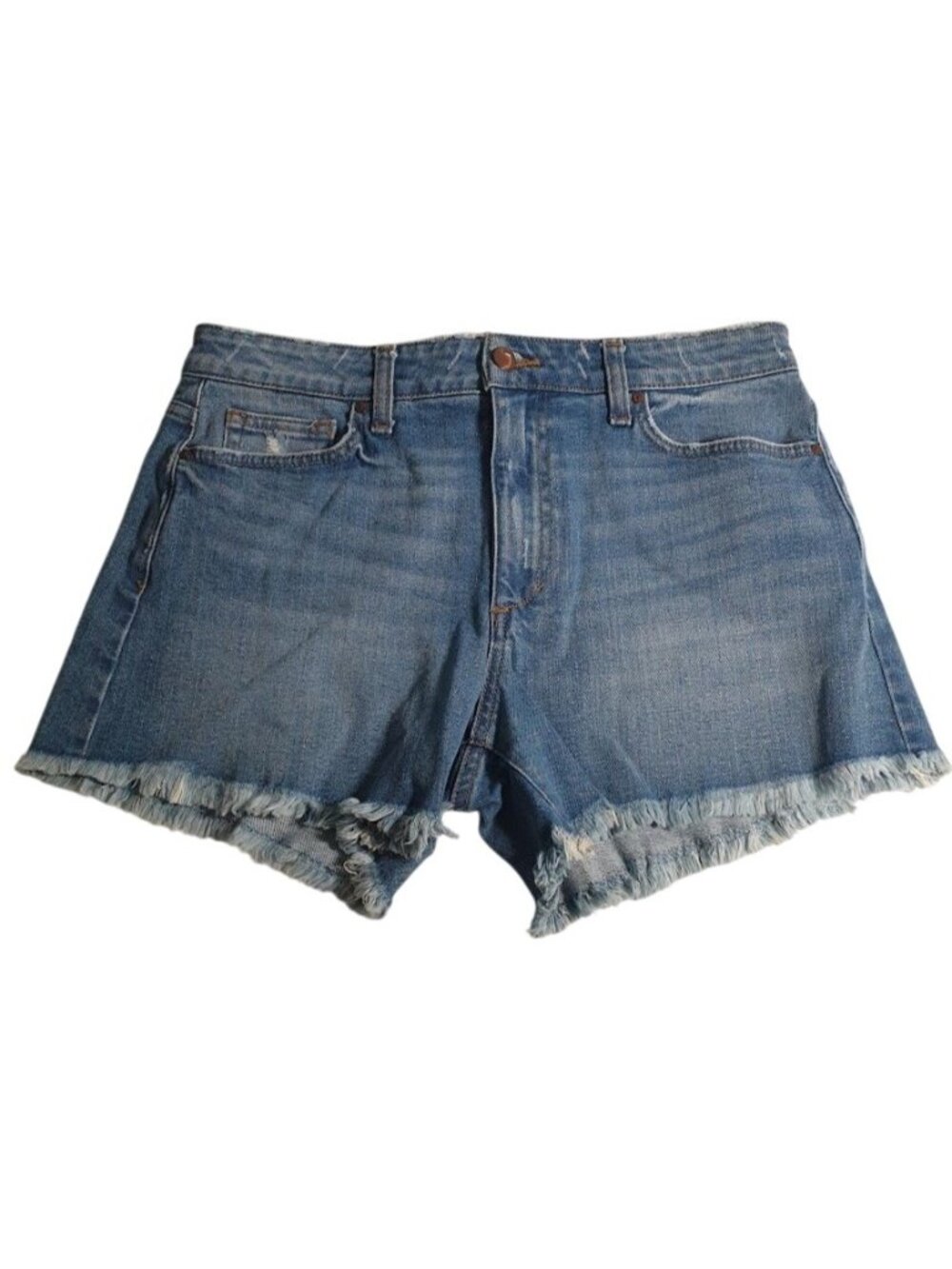Joes Frayed Hem Denim Shorts Distressed Blue Jean Cutoff Womens Size 29 Stretch